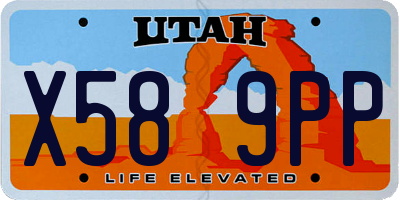 UT license plate X589PP