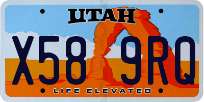 UT license plate X589RQ