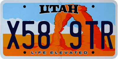UT license plate X589TR