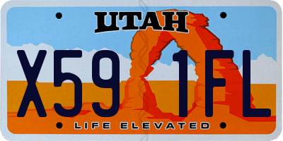 UT license plate X591FL