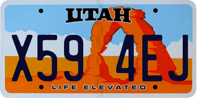 UT license plate X594EJ