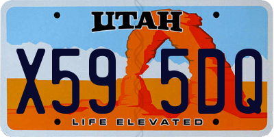 UT license plate X595DQ