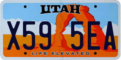 UT license plate X595EA
