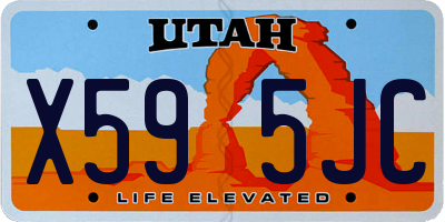 UT license plate X595JC