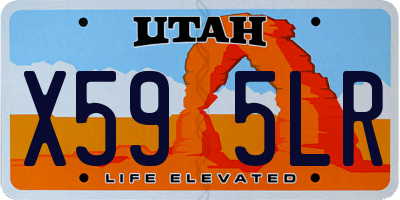 UT license plate X595LR