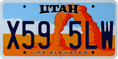 UT license plate X595LW