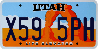 UT license plate X595PH