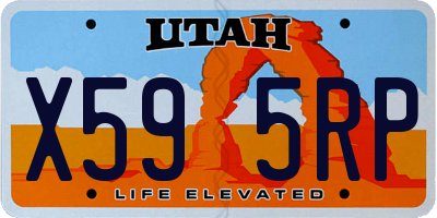 UT license plate X595RP