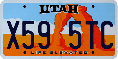 UT license plate X595TC