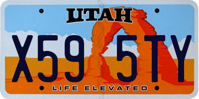 UT license plate X595TY