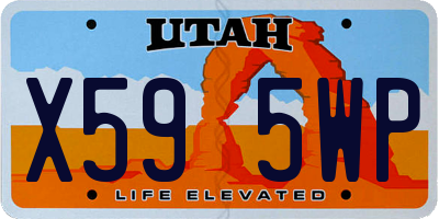 UT license plate X595WP