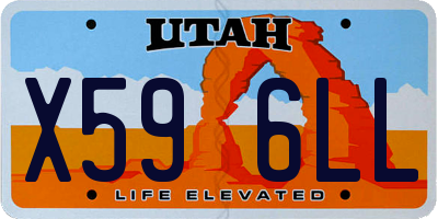 UT license plate X596LL