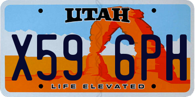 UT license plate X596PH