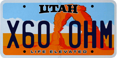 UT license plate X600HM