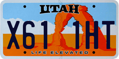 UT license plate X611HT