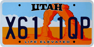 UT license plate X611QP