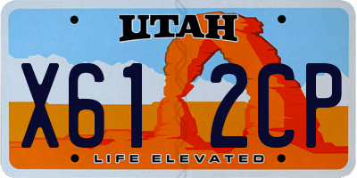 UT license plate X612CP