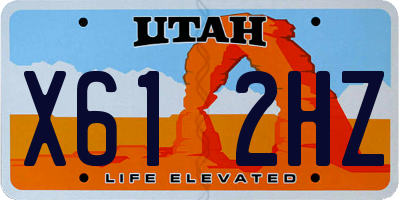 UT license plate X612HZ