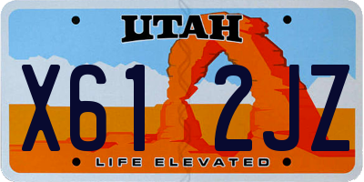 UT license plate X612JZ