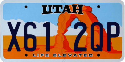 UT license plate X612QP