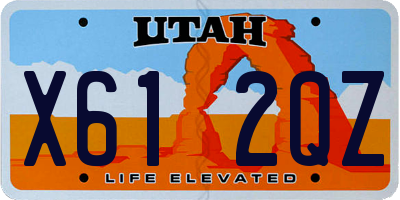 UT license plate X612QZ