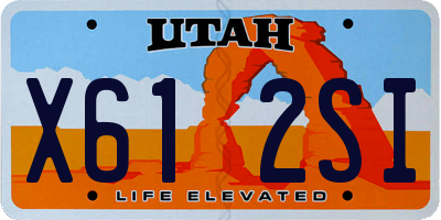 UT license plate X612SI