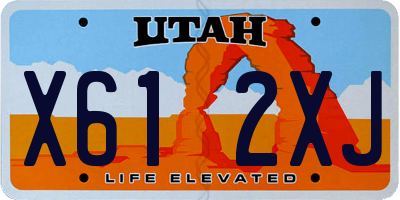 UT license plate X612XJ