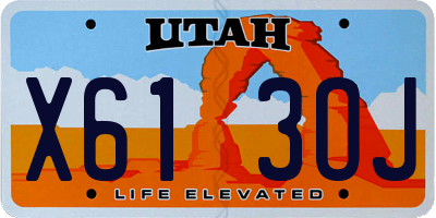 UT license plate X613OJ