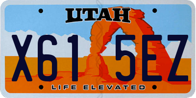 UT license plate X615EZ