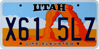 UT license plate X615LZ
