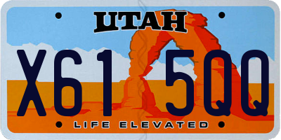 UT license plate X615QQ