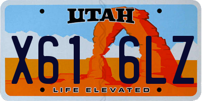 UT license plate X616LZ