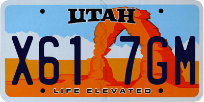UT license plate X617GM