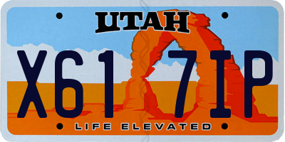 UT license plate X617IP