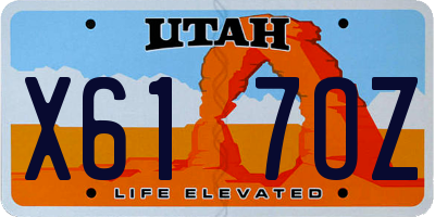 UT license plate X617OZ