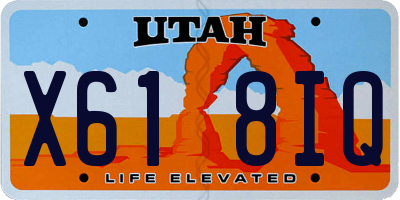 UT license plate X618IQ