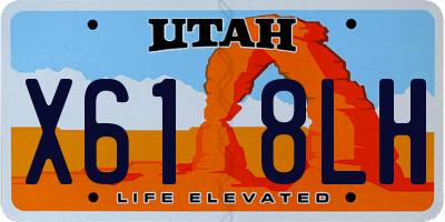 UT license plate X618LH