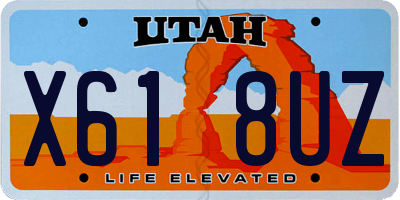 UT license plate X618UZ