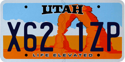 UT license plate X621ZP