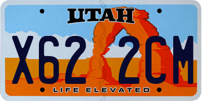 UT license plate X622CM