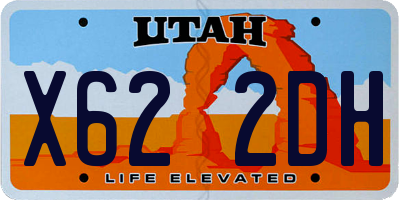 UT license plate X622DH