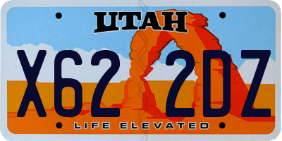 UT license plate X622DZ
