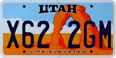 UT license plate X622GM