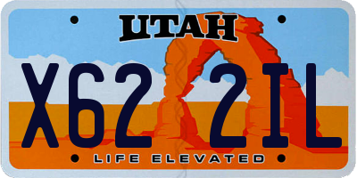 UT license plate X622IL