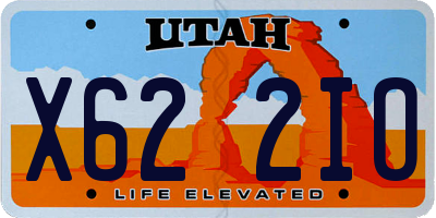 UT license plate X622IO