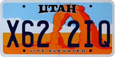 UT license plate X622IQ