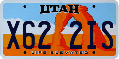 UT license plate X622IS