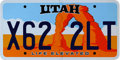 UT license plate X622LT