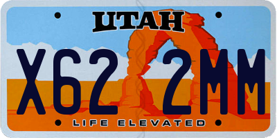 UT license plate X622MM