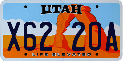 UT license plate X622OA